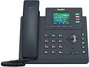Yealink T33G IP Phone, 4 VoIP Accounts. 2.4-Inch Color Display. Dual-Port Gigabit Ethernet, 802.3af PoE, Power Adapter Not Included (SIP-T33G)
