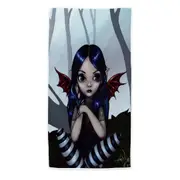 Lost… But Not Worried Little Goth Fairy Beach Towels Medium Large Extra Large