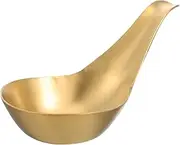 Zerodeko Stainless Steel Caviar Spoon Ice Scoop Versatile Mini Dessert Soup Spoon Lightweight for Family Dining