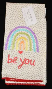 Isaac Mizrahi Kitchen Towels Valentine's Rainbow Pride Set of 2 NEW #6