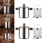Stainless Steel Small Deep Fryer Pot Kitchen Frying Pan for Chicken Chips