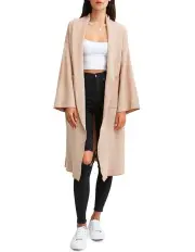 [Belle & Bloom] Hold The Line Coatigan in Beige