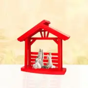 Nativity Manger Scene Novelty Christmas Decor for Farmhouse Shelf Study Room