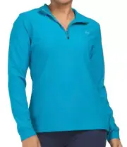 Greg Norman Textured Jacquard Quarter Zip Jacket Women Golf