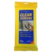 Clean Screens Towelettes, 8 x 10-In., 25-Pk. 30155