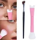 2Pcs Portable Nose Contour Brush Set Eyeshadow Powder Brush Beauty Tools