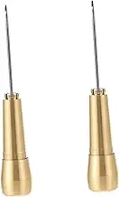 COHEALI Cobbler Leather Tools Patch Heavy Upholstery Sewing Tools Stitching Tool Heel Shoe Rippers Re Stitching Awl for Tailors Craft present Sewing Prickers Leather Awls Steel