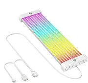 ARGB PC Cable Cover, Lighted Led Strip Set for PC, ARGB Extension Cable Management, Synchronized Decorative 5V, with Diffused Soft Silicone Tube