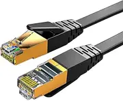 Flat Ethernet Cable Cat7 10Gbps Fast RJ45 Cat 7 Networking Ethernet Cable for Computer Laptops Routers Modems