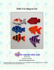 Tropical Fish Magnet Set ( Set of Six)-Plastic Canvas Pattern or Kit