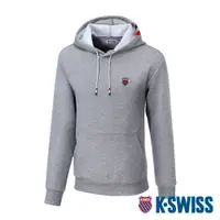 在飛比找PChome24h購物優惠-K-SWISS Hoodie 連帽上衣-男-灰