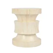 [OneWorld Collection] Rook Side Table Travertine Look
