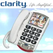 CLARITY P300 CORDED LOUD AMPLIFIED BIG BUTTON PHOTO PICTURE PHONE - NEW