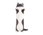 Anyhouz Side Sleeping Body Pillow Black Lovely Husky Bed Sofa Long Pillow for Children and Adult 50CM