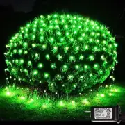 Outdoor Lights Patio Waterproof Connectable 300led Green Net St Patricks Day
