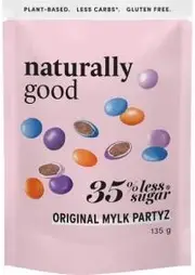 Naturally Good Original Mylk Partyz 35% less sugar 6x135g
