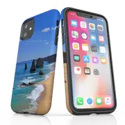For iPhone 11 Case Armoured Tough Cover,Famous Rocks