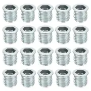 50Pcs Threaded Inserts, M8-1.25x13 Nut Threaded Inserts for Wood Working Tool