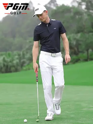 PGM 夏季 高爾夫球短袖男裝t恤彈力運動面料男裝上衣服裝男
