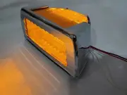 Spyder Amber LED Turn Signal Marker Light w/ Chrome Bezel for Peterbilt