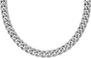 [FOSSIL] Men's Silver Stainless Steel Harlow Necklace, One Size