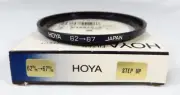 NEW - Hoya 62-67mm Filter Step Up Ring Stepping Adapter / #3002