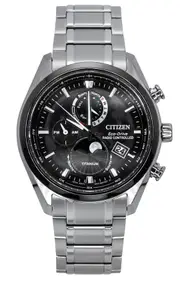 Citizen Tsuki-Yomi Radio Controlled Moon Phase Eco-Drive BY1018-80E Mens Watch