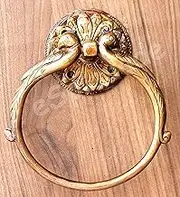 Esplanade Brass Hand Towel Hanger Holder| Hand Towel Hanger Holder in Twin Peacock Design