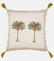 [Les-Ottomans] Les-Ottomans Palms printed cotton cushion One Size multicoloured