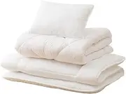 Nitori 7545515 No Cover, Temperature Control, Dust Mite Resistant, 3-Piece Set, Semi-Double Size, White