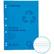 Studymate PP Recycled A4 Binder Book 96 Page Blue