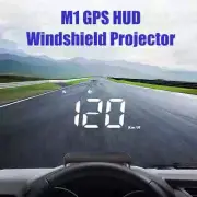 Car Head Up Display Compass Speed MPH KMH Whit Alarm System Projector On-board