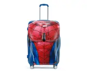 Marvel Spiderman Pc Shell 28" Checked Trolley Luggage Suitcase Travel 75x48x32cm