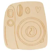 Polaroid Camera Wood Cutout 12”, Pack of 2 Valentine Craft | Woodpeckers