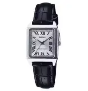 Casio LTP-V007L-7B1 Women's Analog Watch | Classic Rectangular Design | Silver D