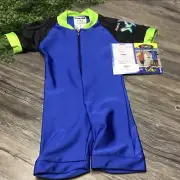Radicool rash guard swim bodysuit 2 blue New sun suit