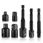 7 Adapter Reducer 1 4 3 8 1 2 Drive Socket Wrench Air Ratchet Kit Useful