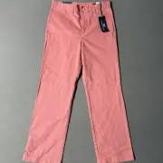 Vineyard Vines Boys Size 16 Classic Fit Flat Front Pink Club Pants NWT