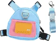 Rolling-Carrier for Small Pet Dog Carrier Backpack Harness Pet Self-Carrier Backpack Harness for Camping Training