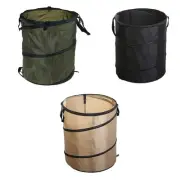 Outdoor Travel Camping Trash Can Folding Storage Round Bucket Garden Garbage Bag