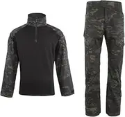 [EXCELLENT ELITE SPANKER] Outdoor Tactical Men's Military BDU Uniform Tactical Combat Training Set