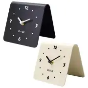 Decorative Clock Metal Modern Shelf Clock for Living Room Countertop Kitchen