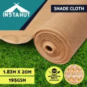 Instahut 90% Sun Shade Cloth Shadecloth Sail Roll Mesh Outdoor 195gsm 1.83x20m