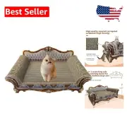 Elegant Cat Scratcher Sofa with Retro Design - Eco-Friendly Cat Furniture