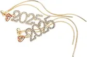[IWOWHERO] Unique Number Earring Tassel 1 Pairmaterial Earrings Stylish Party Accessories