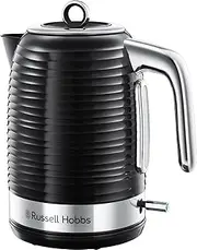[Russell Hobbs] Inspire 24361-70 Kettle [1.7 L, 2400 W] Black with High-Quality High-Gloss Structure (Quick Boil Function, Removable Limescale Filter, Water Level Indicator, Removable Lid)