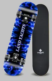 31'' 80CM Blue Fire II NEW Sealed Kids Skateboard Light Up Wheels
