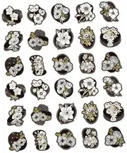KRDPMV 2x30Pcs Flower Sticker Hand Account Waterproof Planters Sticker for Box Birthday Party