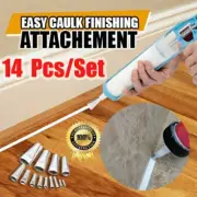 14pcs Silicone Caulking Finisher Tool and Scraper Set Nozzle Spatulas Filler RL