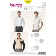 NEW Burda 6931 Men's Top Pattern By Spotlight